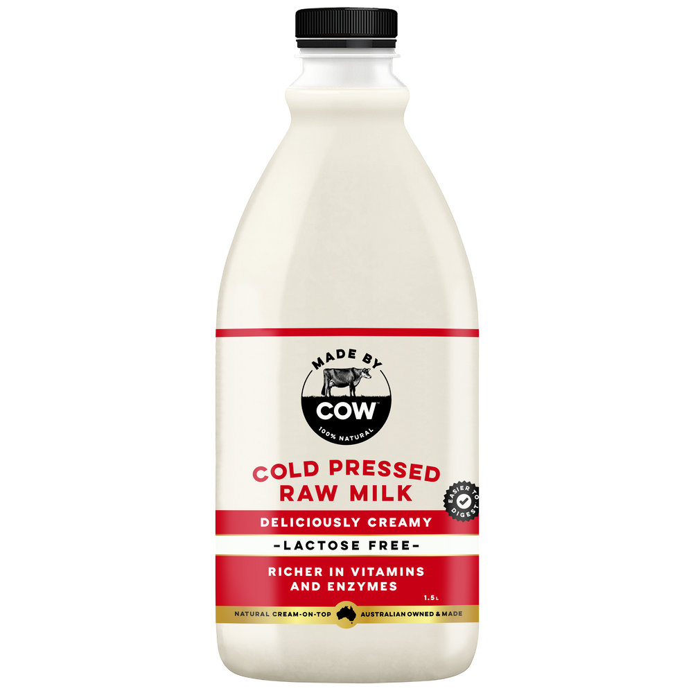 Made By Cow - Cold Pressed Raw Milk - Lactose Free Milk 1.5L