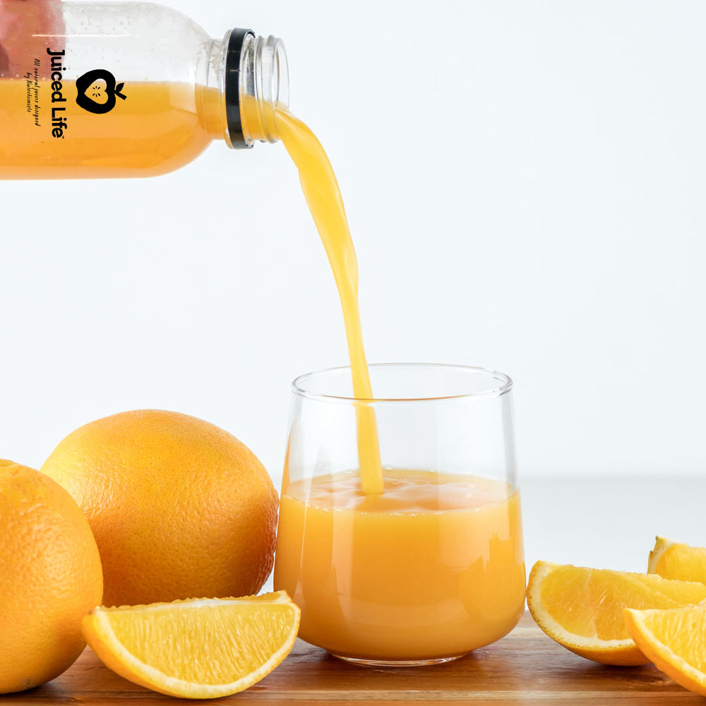 My Orange Juice being poured into a glass